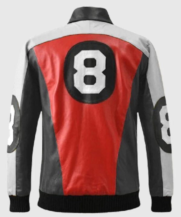 8 Ball Pool David Puddy Bomber Leather Jacket