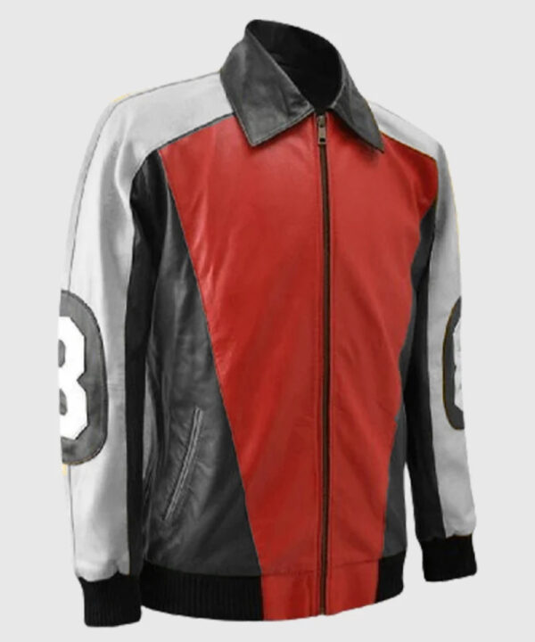 8 Ball Pool David Puddy Bomber Leather Jacket