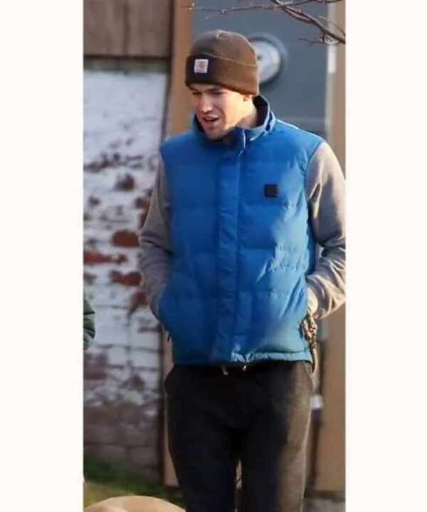 Austin Stowell The Hating Game Blue Vest