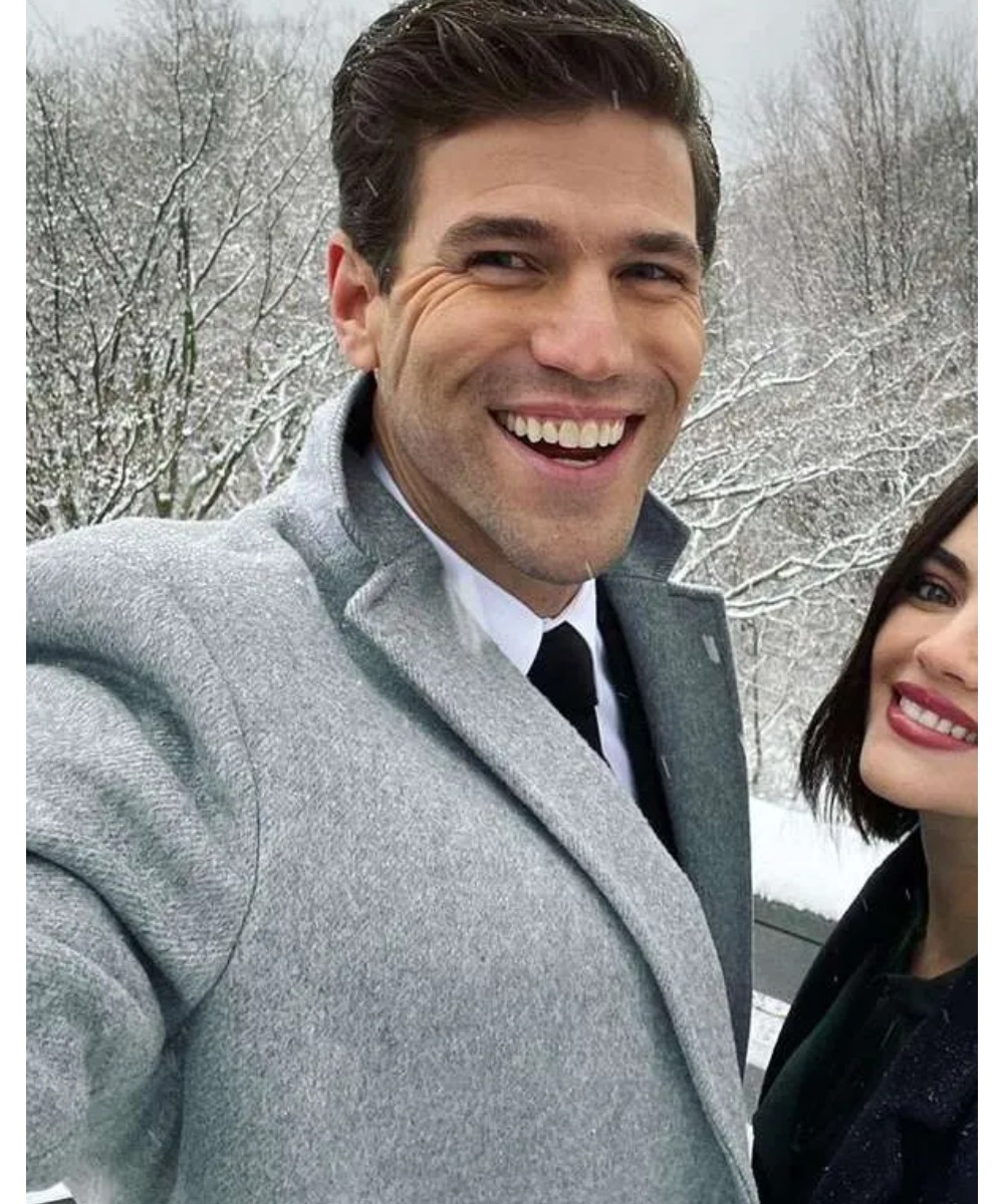 Austin Stowell The Hating Game Grey Coat