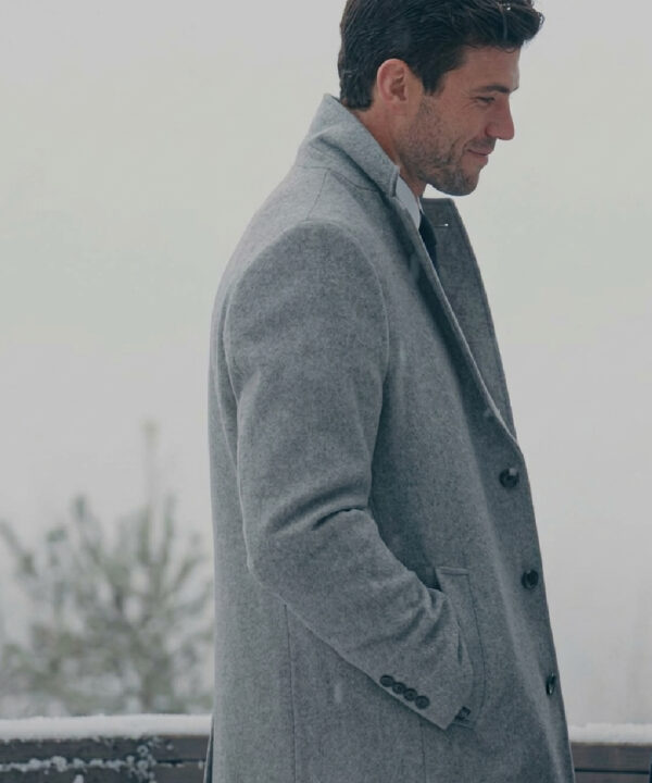 Austin Stowell The Hating Game Grey Coat
