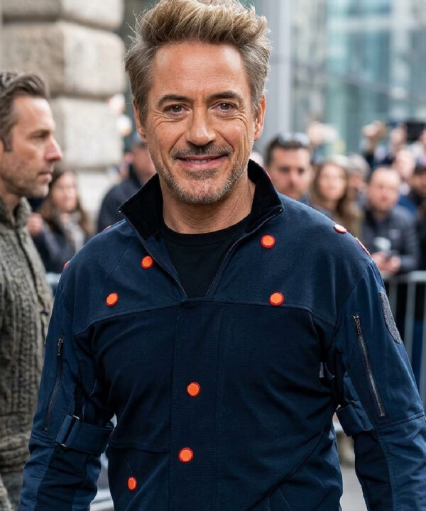 Avengers Endgame Tony Stark Blue Jacket
