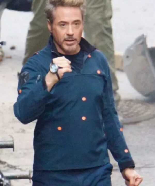 Avengers Endgame Tony Stark Blue Jacket