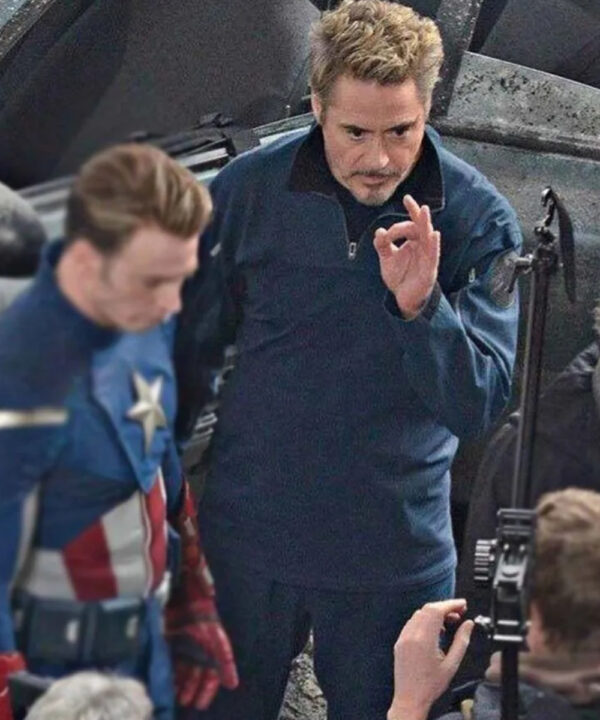 Avengers Endgame Tony Stark Blue Jacket
