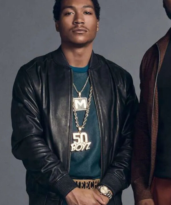 BMF Demetrius Lil Meech Flenory Black Bomber Jacket
