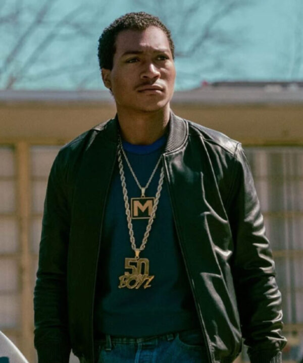 BMF Demetrius Lil Meech Flenory Black Bomber Jacket