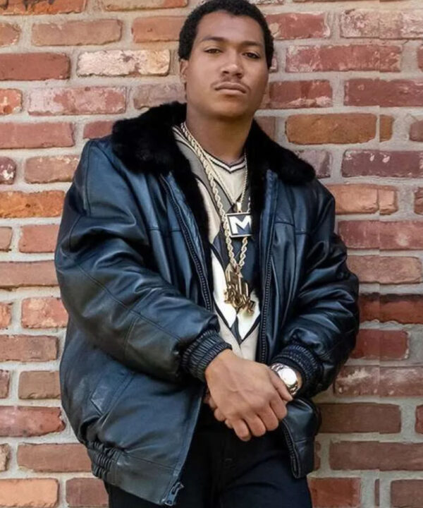 BMF Demetrius Lil Meech Flenory Black Leather Jacket