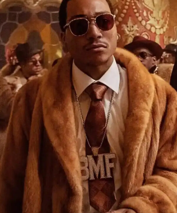 BMF Lil Meech Brown Fur Coat