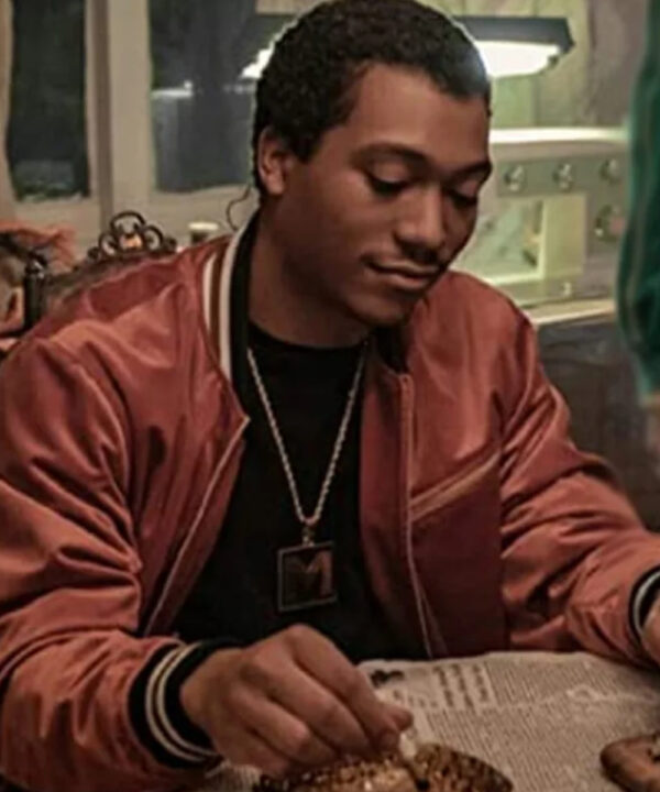 BMF Lil Meech Brown Velvet Bomber Jacket