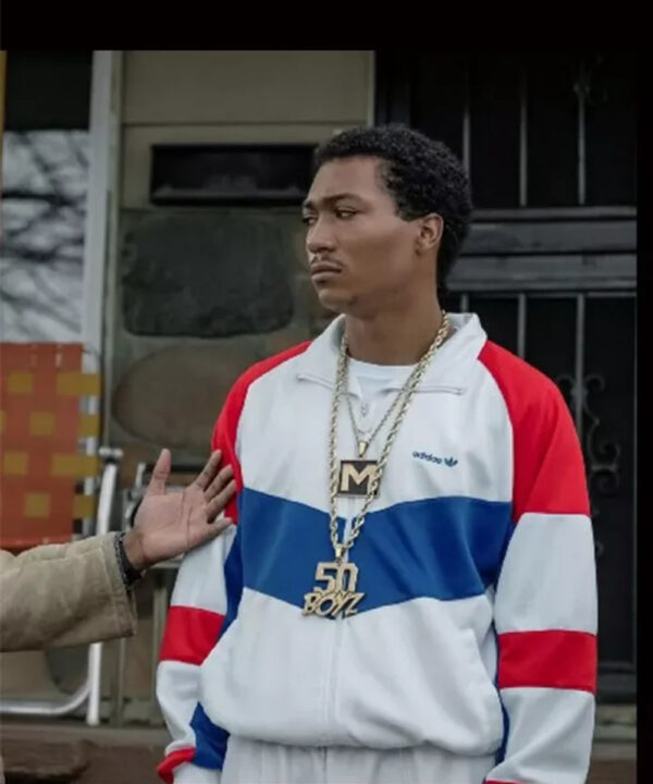 BMF Lil Meech White Track Jacket