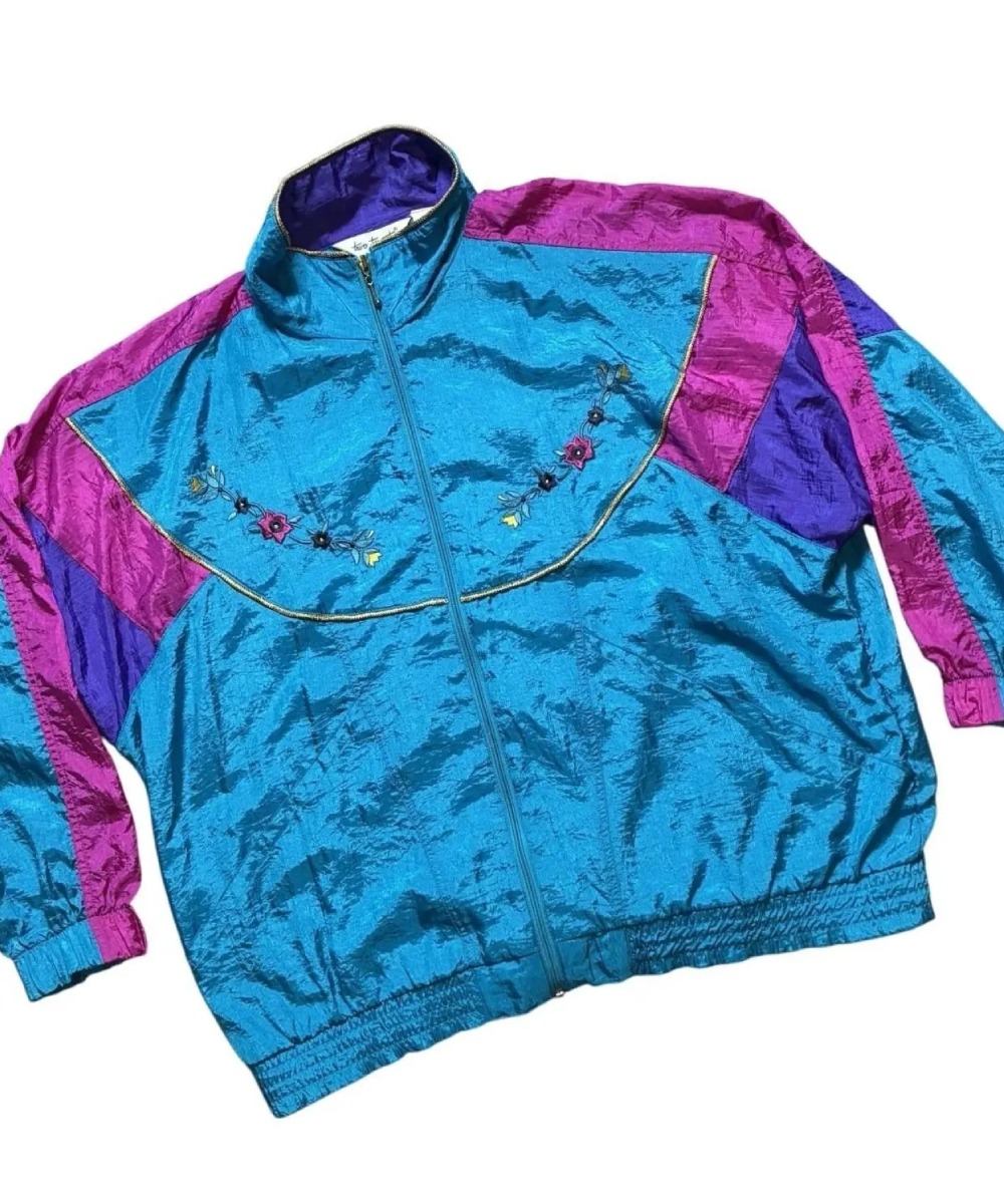 BMF: S02 Floral Embroidered Windbreaker Jacket