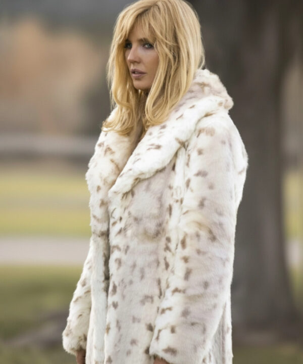 Beth Dutton White Leopard Print Coat – Yellowstone Style