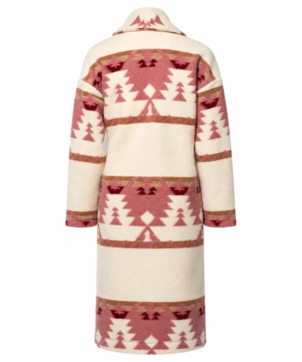 Beth Dutton Yellowstone Blush Pink Winter Coat