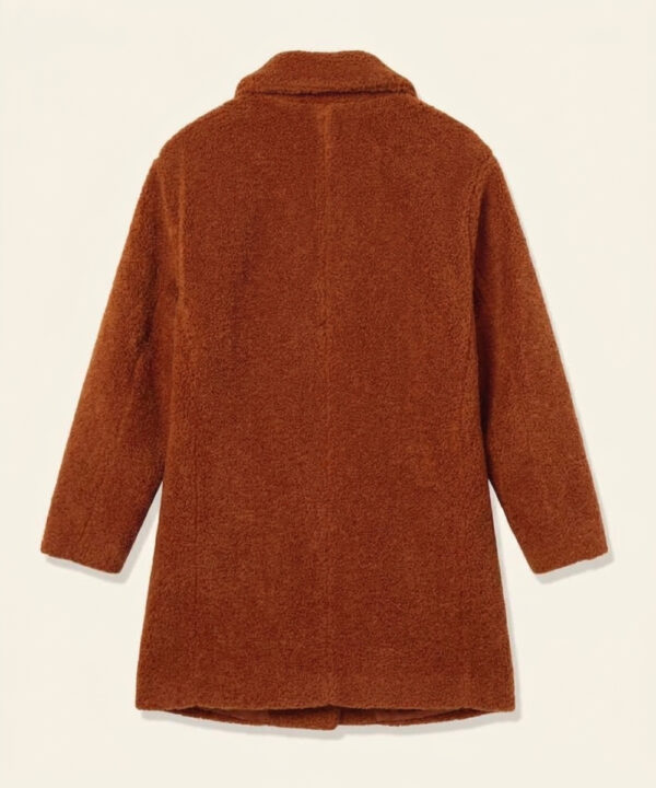 Beth Dutton Yellowstone Burnt Orange Faux Fur Coat