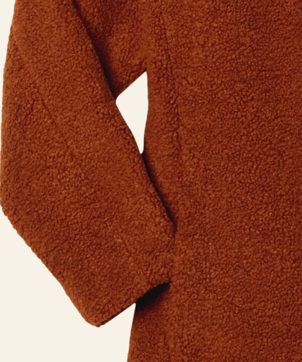 Beth Dutton Yellowstone Burnt Orange Faux Fur Coat