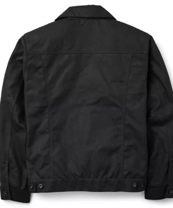 Men’s Black Cotton Jacket – Rugged Casual Style