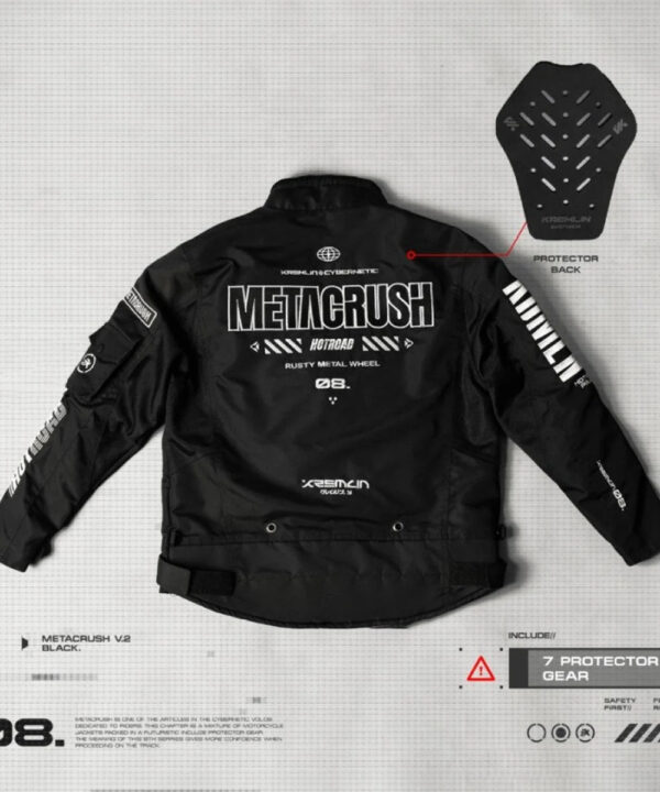 Black Cyber Techwear Tactical Jacket – Futuristic Urban Style