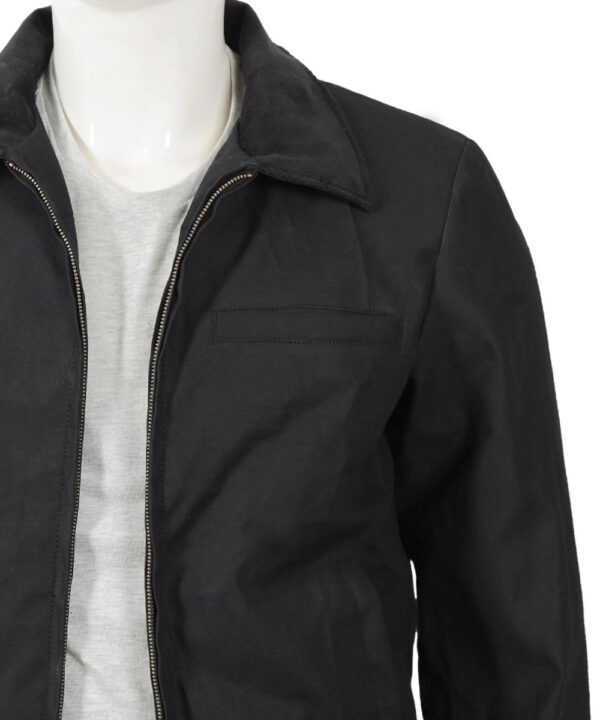 Black Dutton Ranch Bomber Jacket – Classic Casual Style