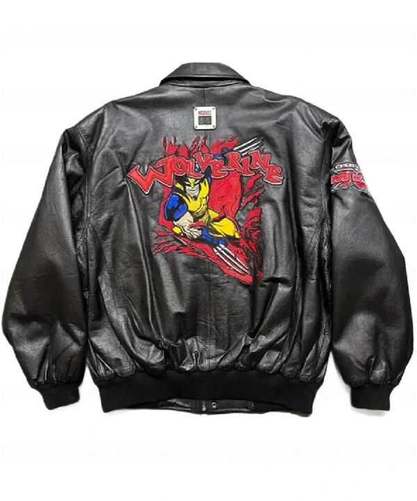 Wolverine Black Leather Cosplay Jacket