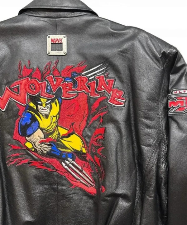 Wolverine Black Leather Cosplay Jacket
