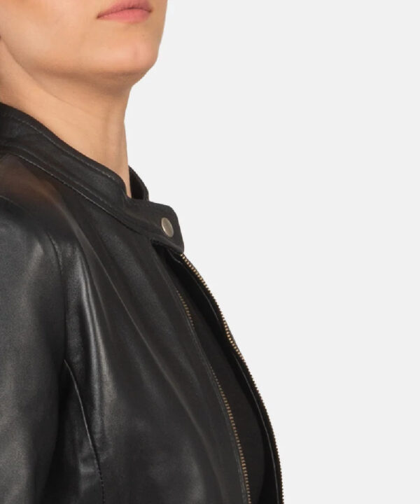 Black Leather Moto Jacket – Rugged Biker Style