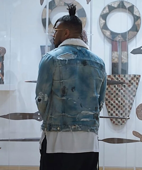 Black Panther Erik Killmonger Blue Denim Trucker Jacket