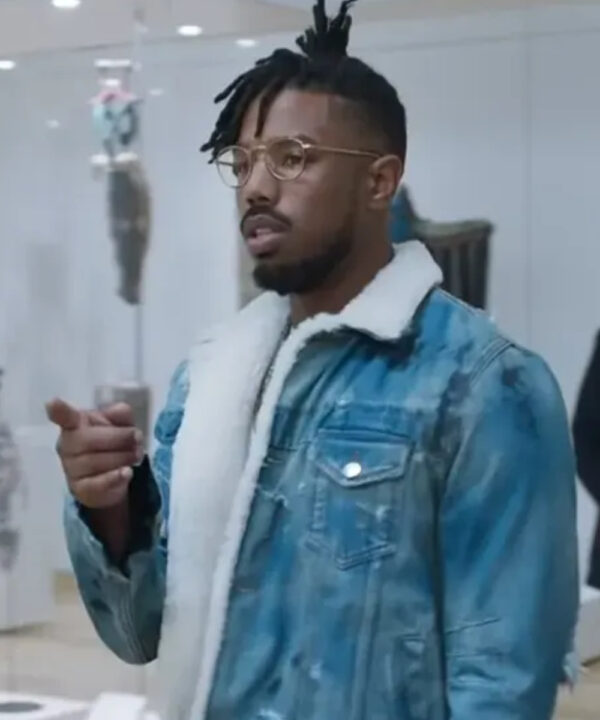 Black Panther Erik Killmonger Blue Denim Trucker Jacket
