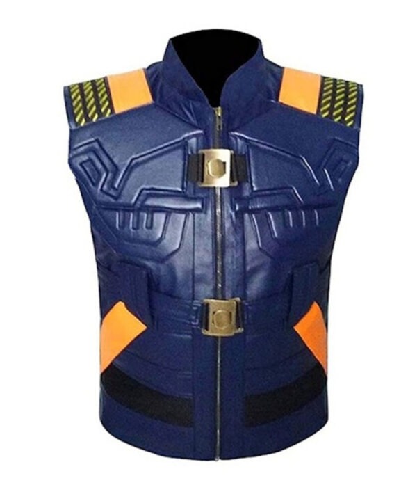 Black Panther Erik Killmonger Leather Costume Vest