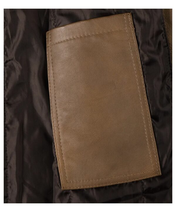 Men’s Brown Leather Car Coat – Classic Long Style