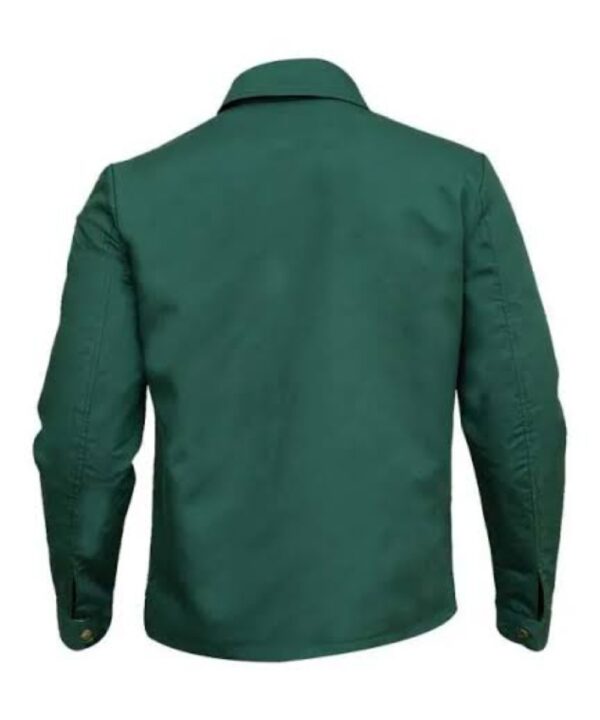 Bullet Train Brad Pitt Green Cotton Jacket