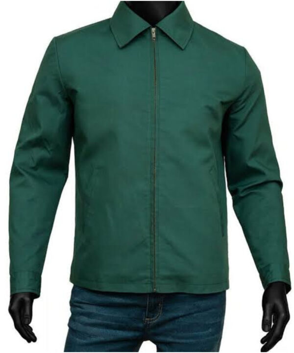 Bullet Train Brad Pitt Green Cotton Jacket