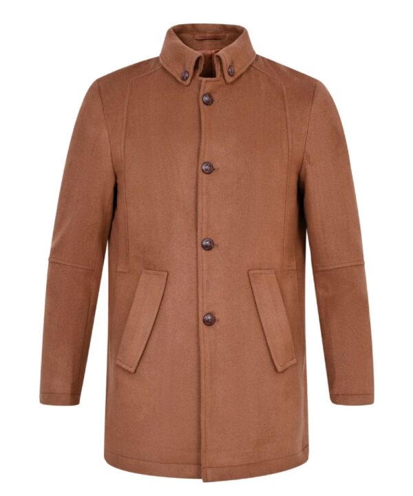 Women’s Brown Wool Jacket – Classic Utility Winter Style