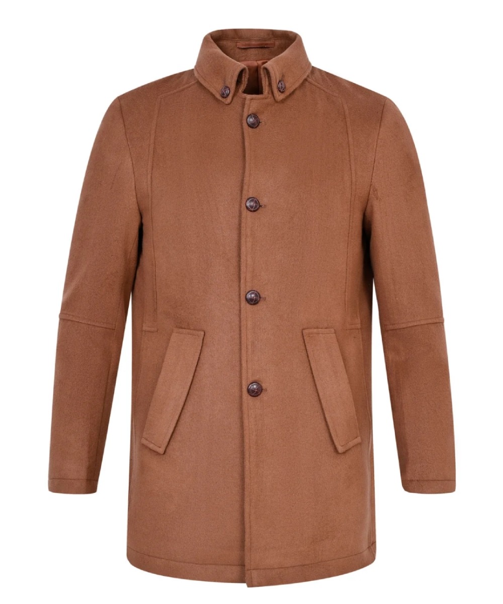 Women’s Brown Wool Jacket – Classic Utility Winter Style