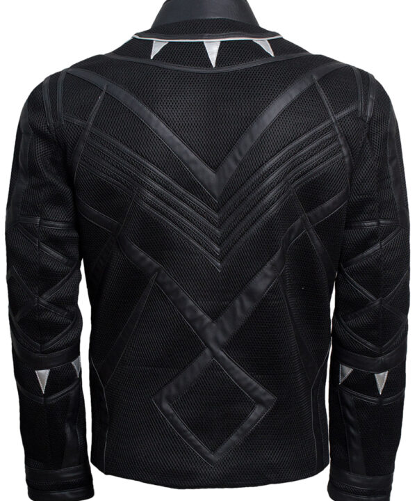 Chadwick Boseman Costume Leather Jacket Black Panther