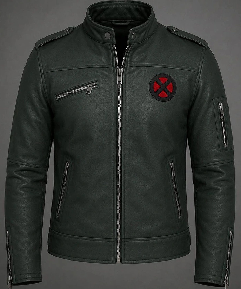 Professor X Black Leather Jacket