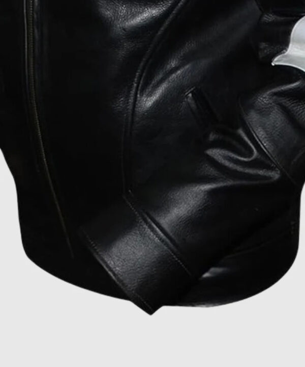 8 Ball Pool Billiard Cue 90's Retro Leather Jacket