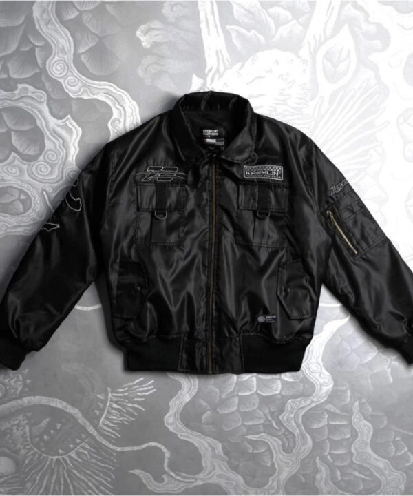 Cyberpunk Tiger Dragon Graphic Bomber Jacket