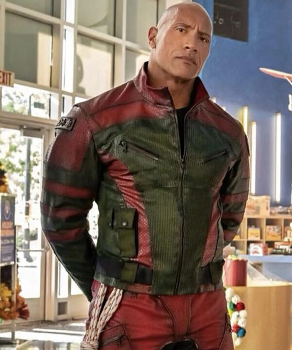 Dwayne Johnson Red One Leather Jacket