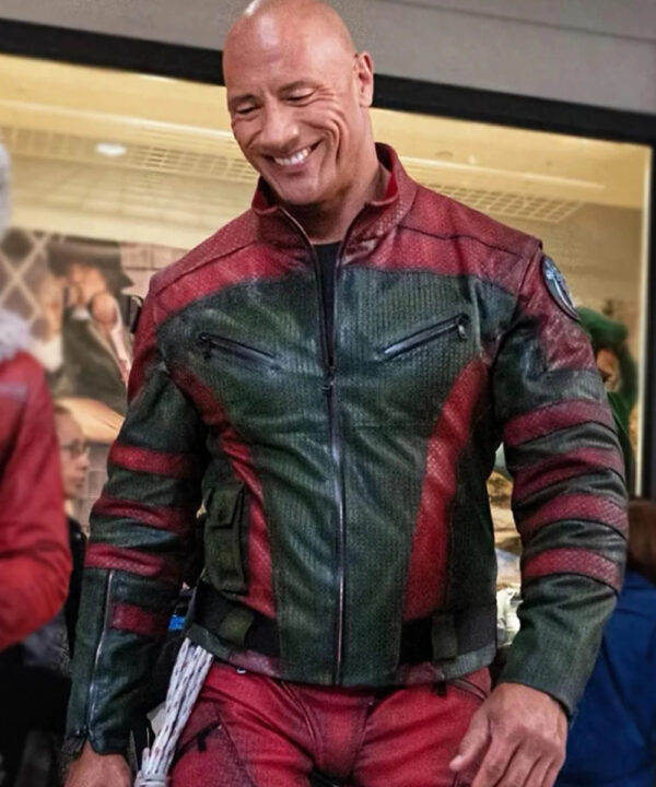 Dwayne Johnson Red One Leather Jacket