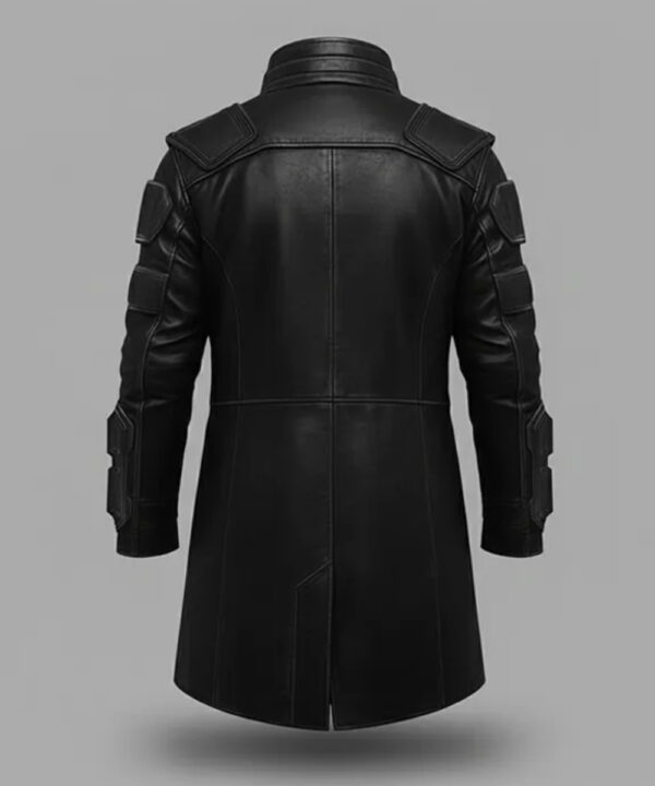 Goro Takemura Black Cyberpunk Genuine Leather Long Coat