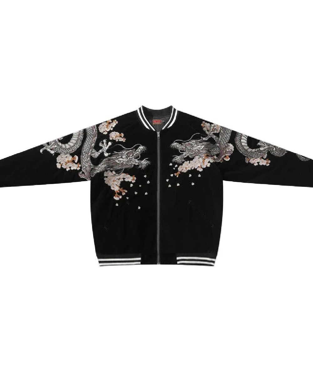 Harajuku Embroidered Cyberpunk Streetwear Jacket