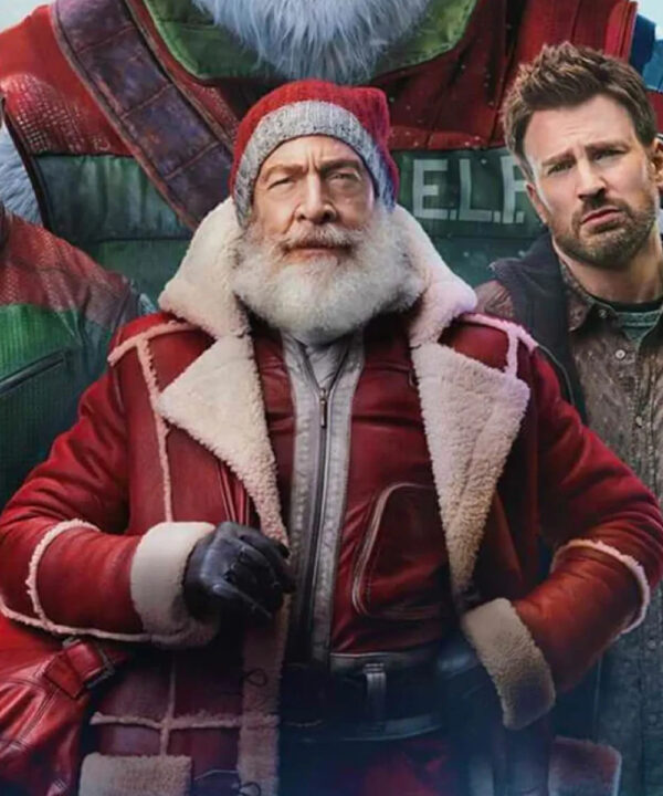J.K. Simmons Red One Leather Coat