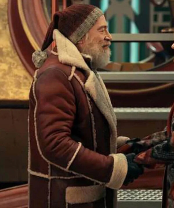 J.K. Simmons Red One Leather Coat