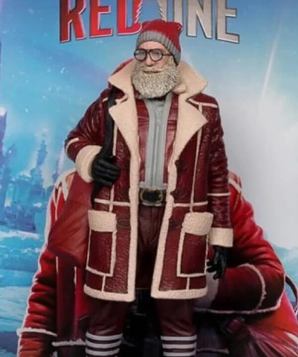 J.K. Simmons Red One Leather Coat