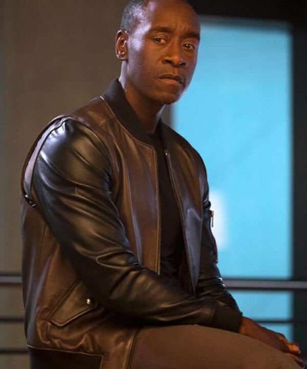 James Rhodes Avengers Civil War Leather Bomber Jacket