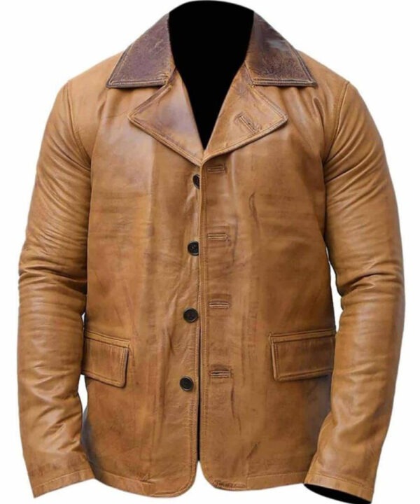 Jamie Dutton Brown Genuine Leather Jacket