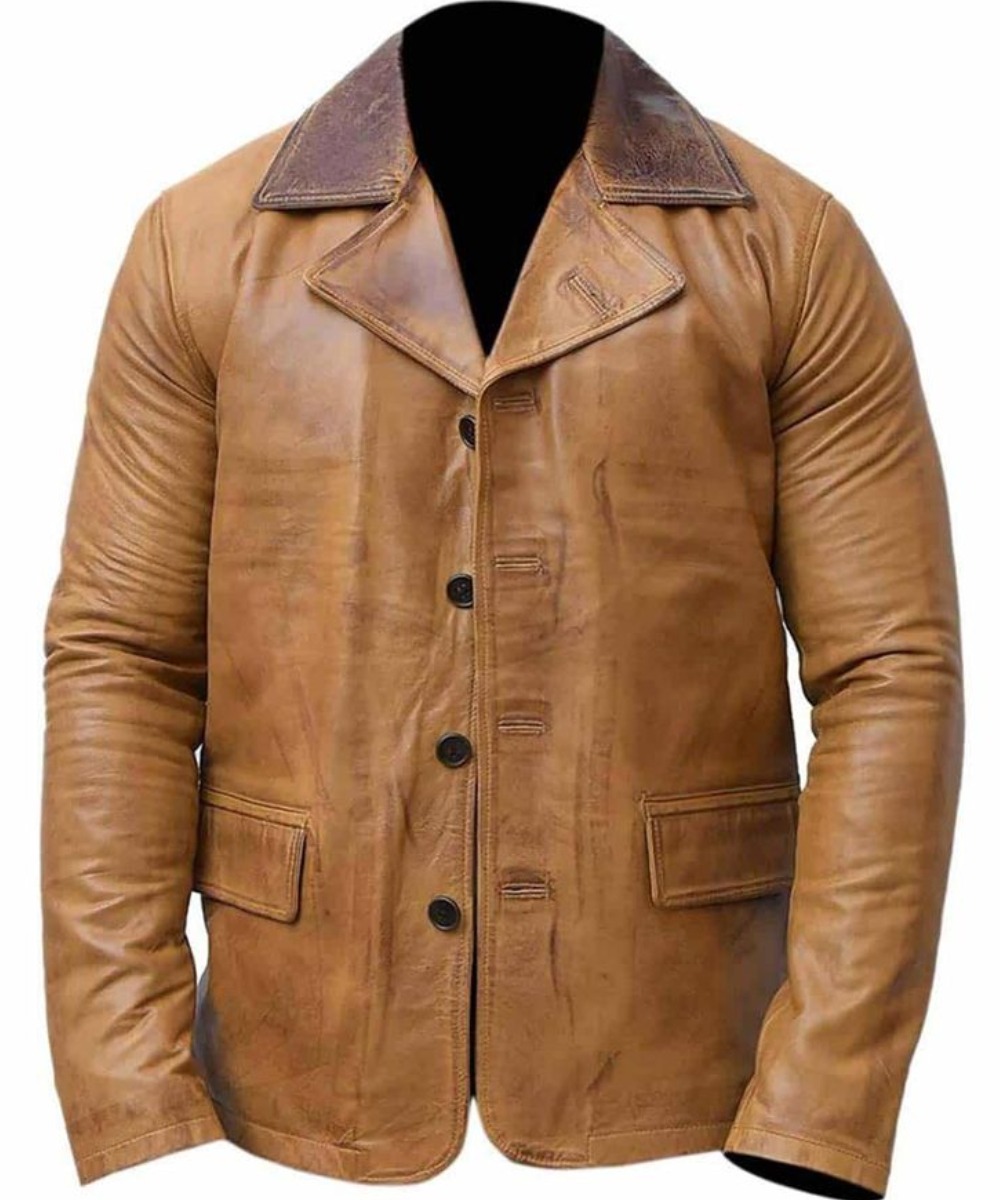 Jamie Dutton Brown Genuine Leather Jacket
