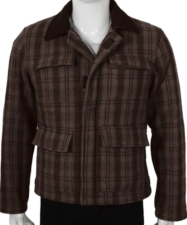 John Dutton Brown Plaid Wool Ranch Jacket