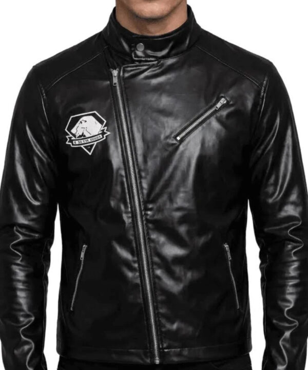 Johnny Silverhand Black Genuine Leather Cyberpunk Jacket
