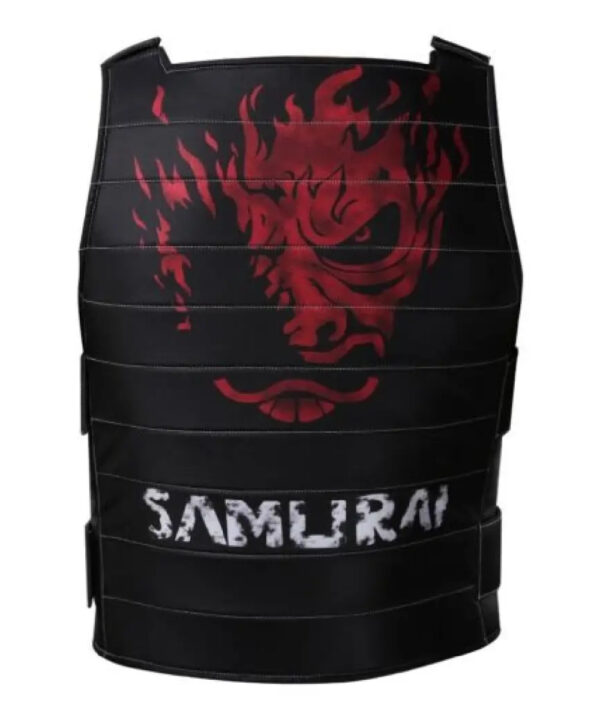 Johnny Silverhand Cyberpunk Black Tactical Leather Vest